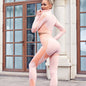 Fitness Nylon Nylon Quick-drying Long-sleeved Trouser Suit Women