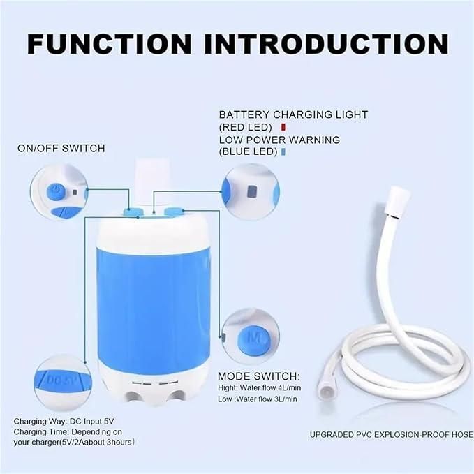 Portable Electric Shower Pump Outdoor Camping