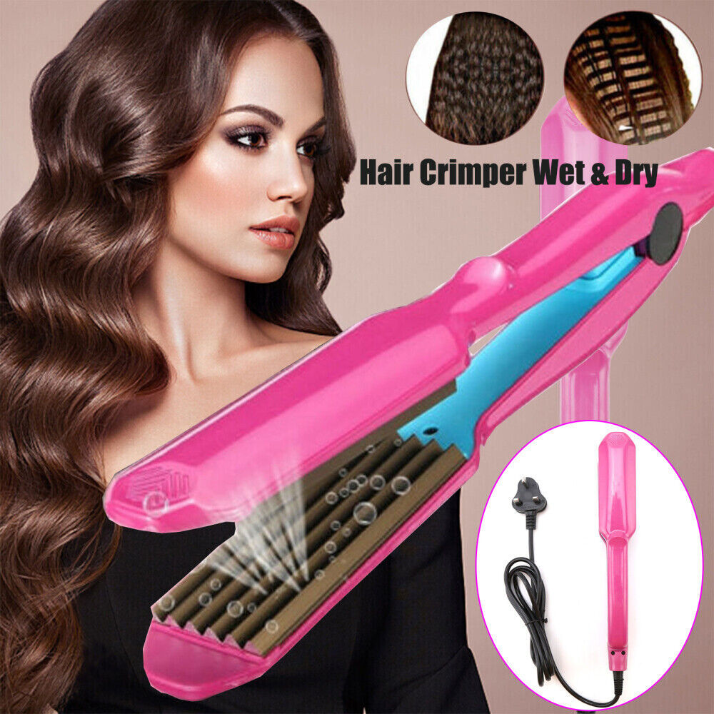 Corn Perm Curler Hair Crimper Crimping Wave Titanium Alloy Plate Waver