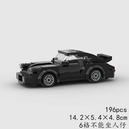 MOC Bricks Racing Sports Car Vehicle Speed Champion Race Technique Building Blocks Super car Creative Garage Kids Toys Boys Gift