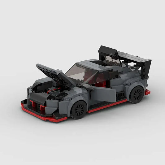 MOC Bricks GT-R R35 Speed City Car Champion Racer Classic Super car Building Blocks Racing Technique Creative Garage Kid Toys