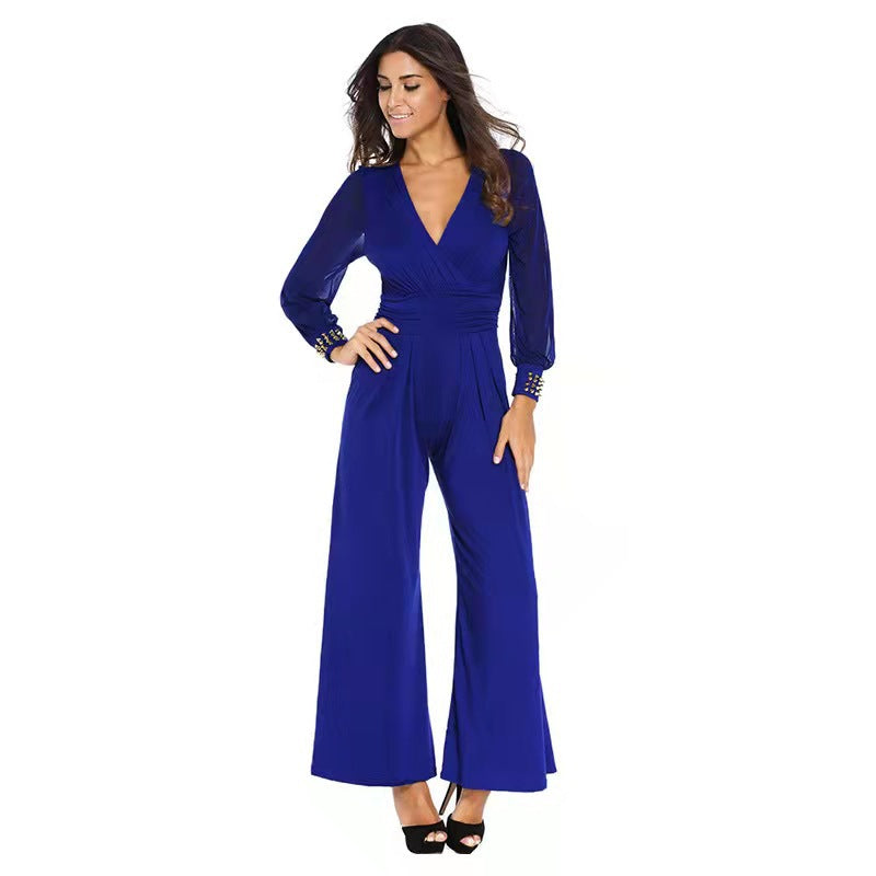 Women's Daily Simple Style Solid Color Full Length Jumpsuits