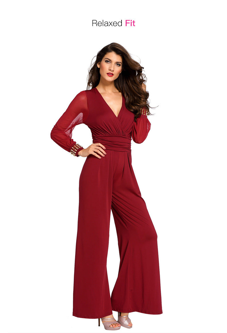 Women's Daily Simple Style Solid Color Full Length Jumpsuits