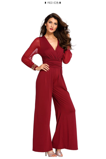 Women's Daily Simple Style Solid Color Full Length Jumpsuits