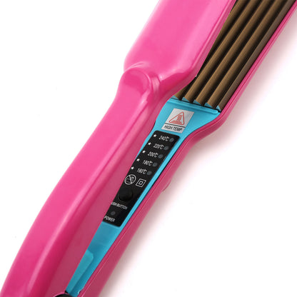 Corn Perm Curler Hair Crimper Crimping Wave Titanium Alloy Plate Waver