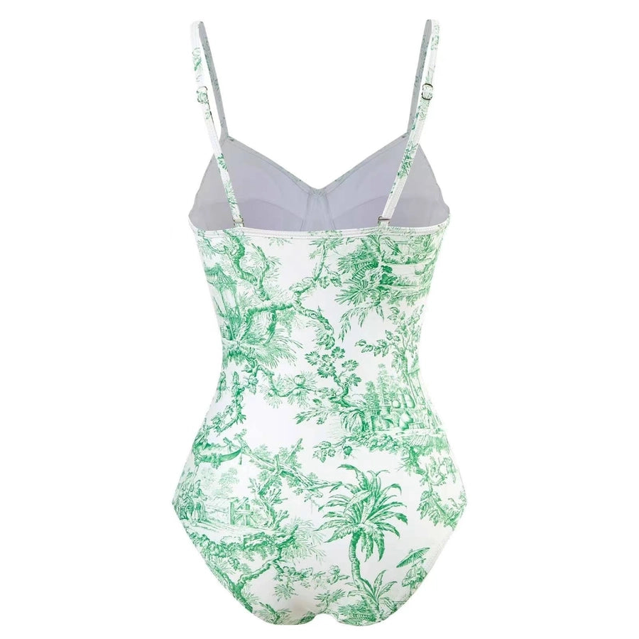 women's fashion plant polyester one pieces 1 piece